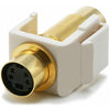Keystone connector S-Video coupler F/F White - - Mounts For Less