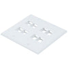 Keystone dual 2 gang wallplate white 2 x 4 bays (8 Total) - 88-0026 - Mounts For Less