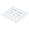 Keystone dual 2 gang wallplate white 2 x 6 bays (12 Total) - 88-0027 - Mounts For Less