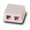 Keystone surface box white 2 bays - - Mounts For Less
