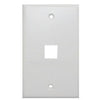 Keystone wallplate white 1 bay - - Mounts For Less