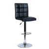 Luxury Bar Stool Swivel & Adjustable Synthetic Leather Black - 36-0001 - Mounts For Less