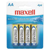 Maxell - AA Alkaline Batteries, 4 Pack - - Mounts For Less