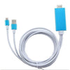 MHL HDMI Cable for iPhone 5 / 5S / 5C / 6 / 6S / 6 Plus - Blue - - Mounts For Less