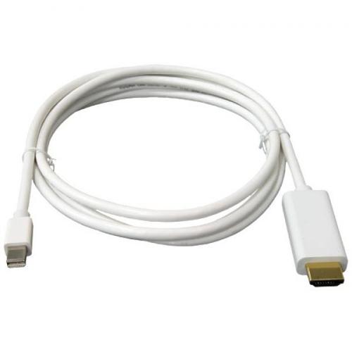 Mini DisplayPort Male cable to HDMI Male White 15ft - 79-0017 - Mounts For Less