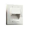 Pass-thru Wallplate for any cables DOUBLE white GT - 05-0086 - Mounts For Less