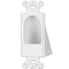 Pass-thru Wallplate for cables SINGLE white inside wall - DECORA - 05-0106 - Mounts For Less