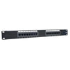 Patch Panel Cat6 16 ports with rack mount bracket UL - 90-0018 - Mounts For Less