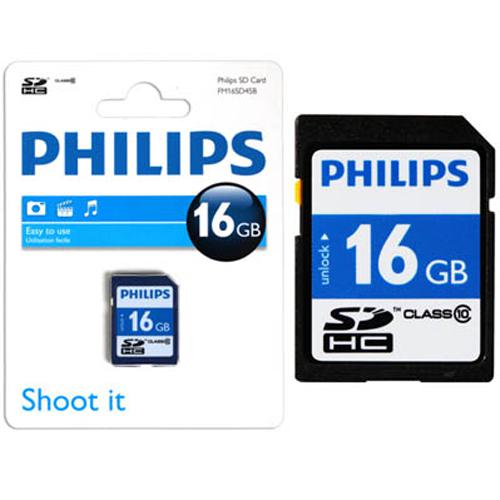 Philips SDHC card (Classe 10) Capacity of 16 GB - 77-0015 - Mounts For Less