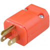 Plug for Power Cord nema 5-15P 125vac 15A 16-14awg SJT Orange - 06-0095 - Mounts For Less