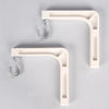 Projection screen wall mounts (Pair) 6" White - 13-0265 - Mounts For Less