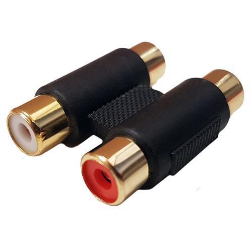 RCA Coupler 2X F/F White & Red - 34-0040 - Mounts For Less