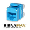 Signamax Keystone Connector Cat6 RJ-45 Punch Type 110 Female Blue - 88-0081 - Mounts For Less