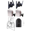 Swivel satellite speaker mounts black pair max 15 Lbs - 08-0019 - Mounts For Less