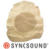 SyncSound SS-ROCK8-2SS 8" Rock Speaker For Gardens Backyards And Patios Sandstone 100W - 25-0088 - Mounts For Less