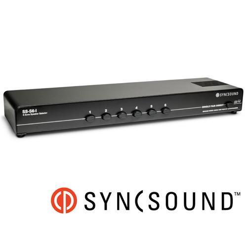 SyncSound SS-S6-I 6 Pairs Stereo Speaker Selector Box With Impedance Protection - 25-0085 - Mounts For Less
