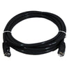 TechCraft Cat5e Ethernet Network Cable 350 MHz RJ-45 1 Foot Black - 89-0956 - Mounts For Less