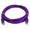 TechCraft Cat5e Ethernet Network Cable 350 MHz RJ-45 1 Foot Purple - - Mounts For Less