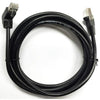 TechCraft Cat5e Ethernet RJ-45 Network Cable UTP 350MHz with Angle Down to Straight, 50 ft Black - - Mounts For Less