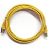 TechCraft Ethernet cable network Cat5e RJ-45 shielded 3 ft Yellow - 89-0482 - Mounts For Less