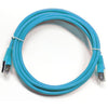 TechCraft Ethernet cable network Cat5e RJ-45 shielded 7 ft Light Blue - - Mounts For Less