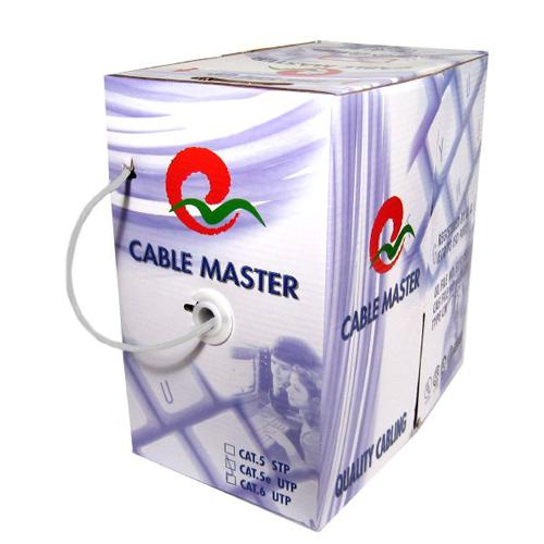 TechCraft Network cable Cat5e STP FT4/CM cUL Shielded Gray 1000' - 98-CZSTP-SOL350-G - Mounts For Less