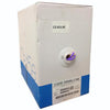 TechCraft Solid Cat5e Network Cable - FT4/CMR - Purple 1000' - - Mounts For Less