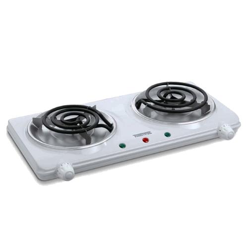 Toastess THP433 Portable Double Burner Cooktop White - 82-0079 - Mounts For Less