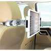 Universal Tablet Holder For Car Headrest 360 Degrees Rotation White - 04-0336 - Mounts For Less