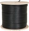 Vertical Cable Cat5e Outdoor Network Cable Shielded FT4 24AWG Black 1000Ft with Messenger - - Mounts For Less