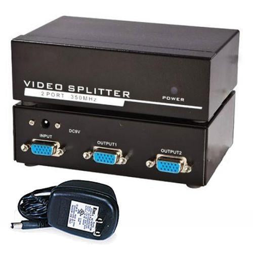 VGA video splitter 1 input and 2 output amplified - 03-0079 - Mounts For Less