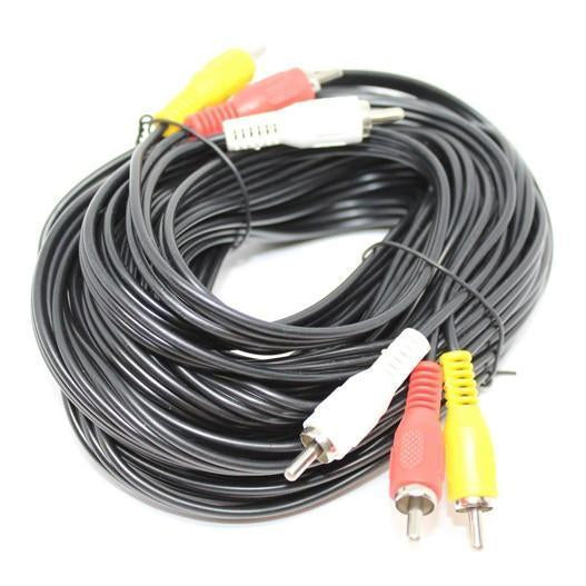 Video Composite + Audio Cable (3 RCA) M/M 50 ft - 34-0035 - Mounts For Less